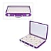 Portable Ring Box with Transparent Top and Lock - Purple