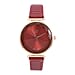 STRADA Japanese Movement Wine Red Dial Water Resistant Watch with Red Colour Strap