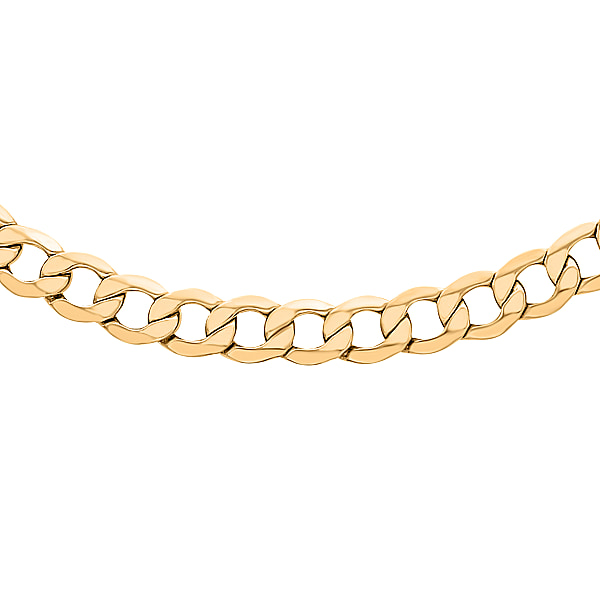 6 Sided Curb Chain Size 24 in 9K Yellow Gold - 6839087 - TJC