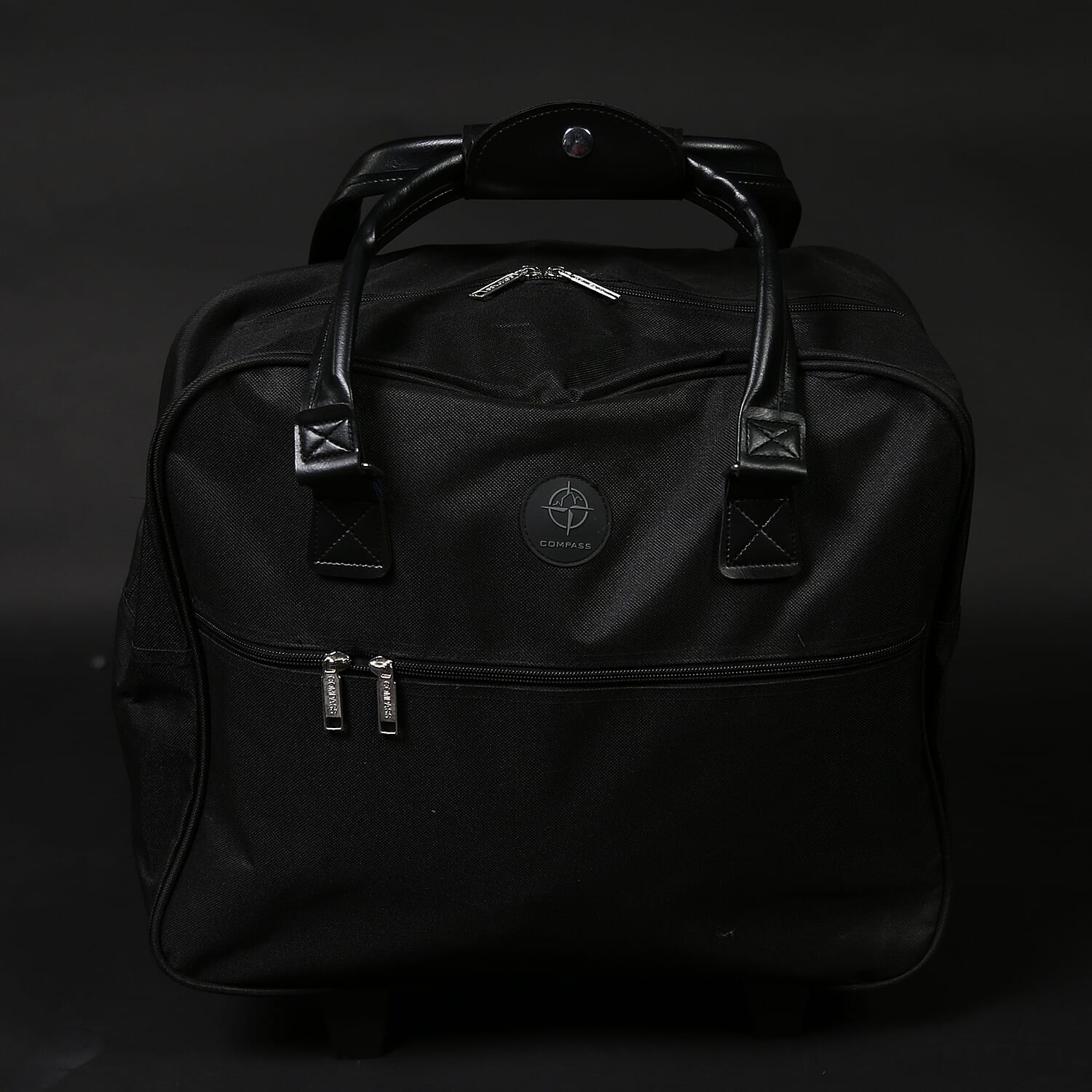 Sunrise Black Cabin Bag with Extendable Arm (Size:41x42x19Cm) - Black - 32 Litre Capacity