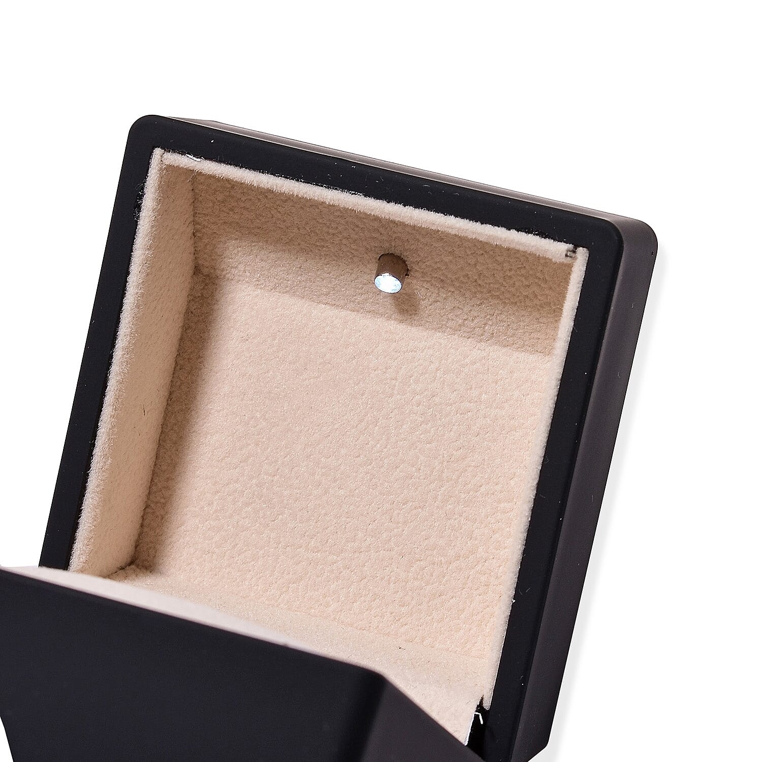 Portable Solid LED Light Ring Box (Size 6x6x5Cm) - Black