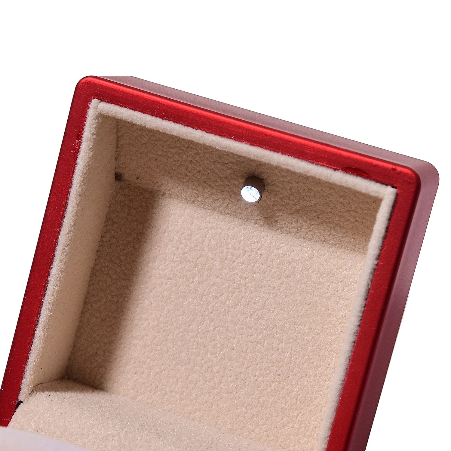 Portable Solid LED Light Ring Box (Size 6x6x5Cm) - Red