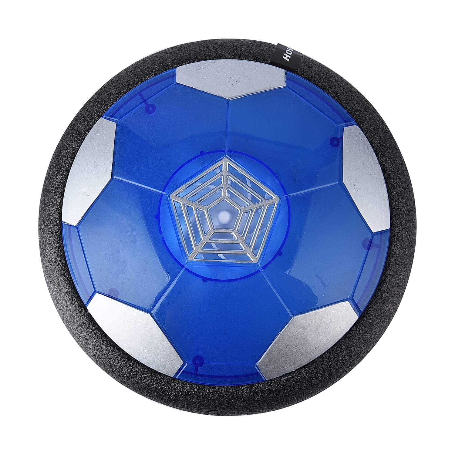 Colour Changing LED Light Hover Ball (Size 18x18 Cm) - Black, Blue & Silver