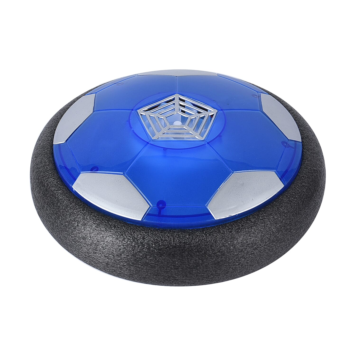 Colour Changing LED Light Hover Ball (Size 18x18 Cm) - Black, Blue & Silver