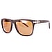 SOHO SQUARE Mens Square Brown Polarised Lens - Matt Brown