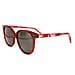 SOHO SQUARE Ladies Oversize Round Polarised Lens - Burgundy