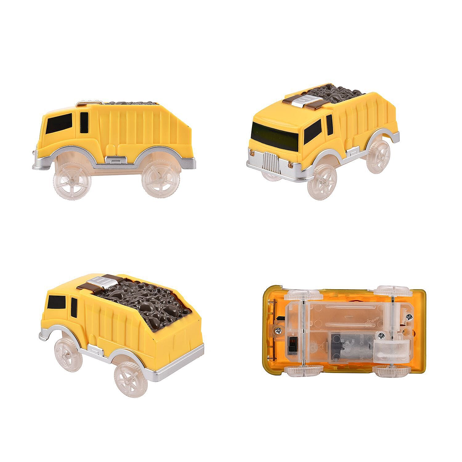 Doorbuster - Flexible Glow Tracks with Toy Car (Incl. 1 LED Car, 160Pcs Light up Tracks and 2 Ramp)