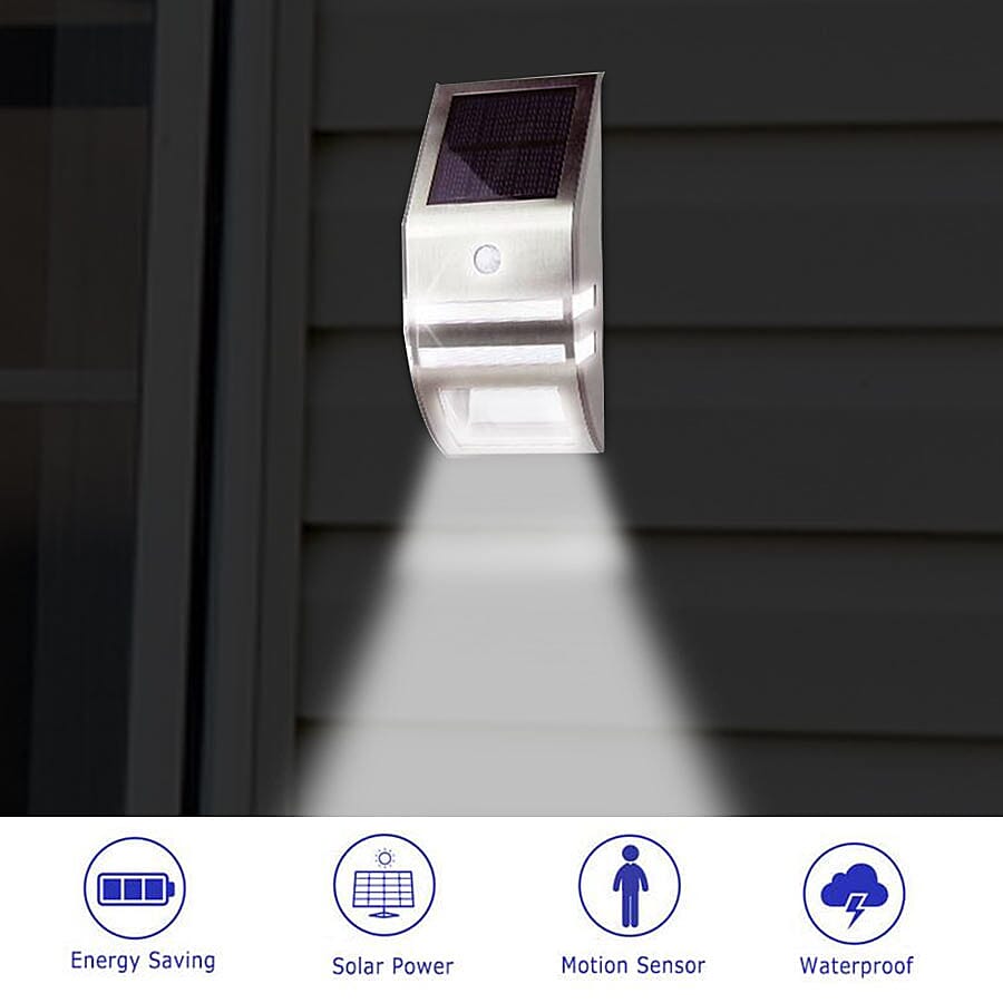 Solar Powered Motion Sensor Light (Size:17x7.5x4.7Cm)
