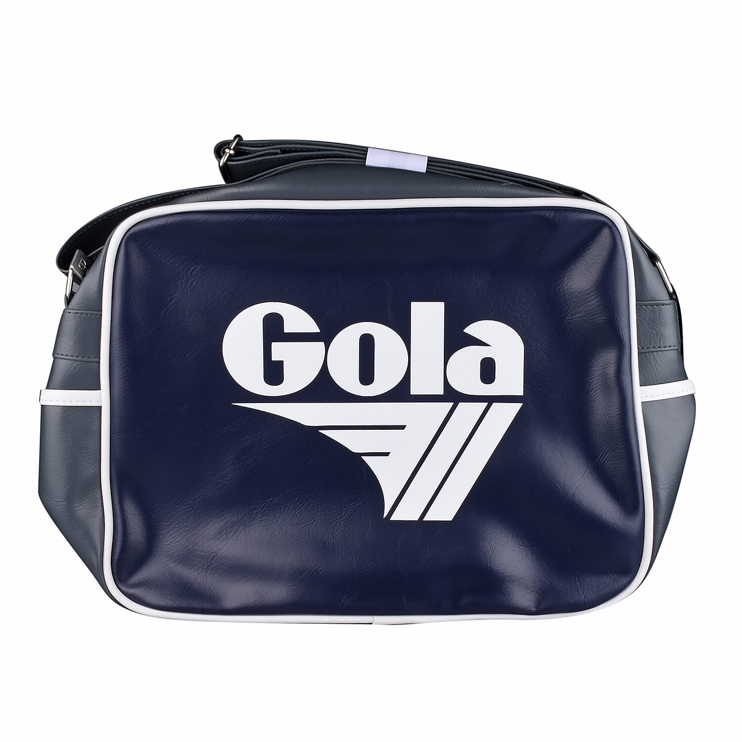 GOLA Redford Messenger Bag with Shoulder Strap and Zip Fastener (Size:36x27x12Cm) - Navy & White