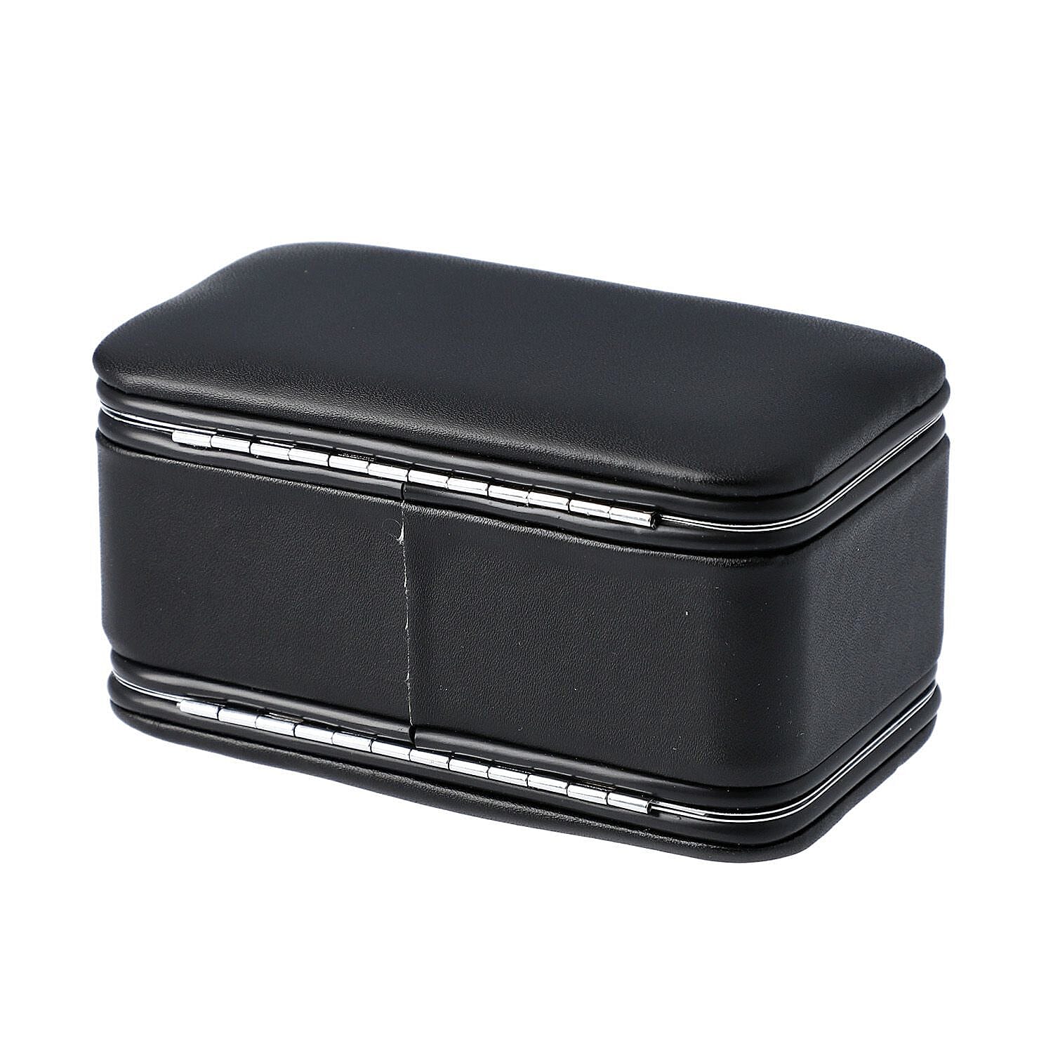 Portable Jewellery Box with Manicure Set Organiser  Black
