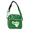GOLA Classics Flight Messenger Bag with Shoulder Strap and Zip Fastener - Green and White