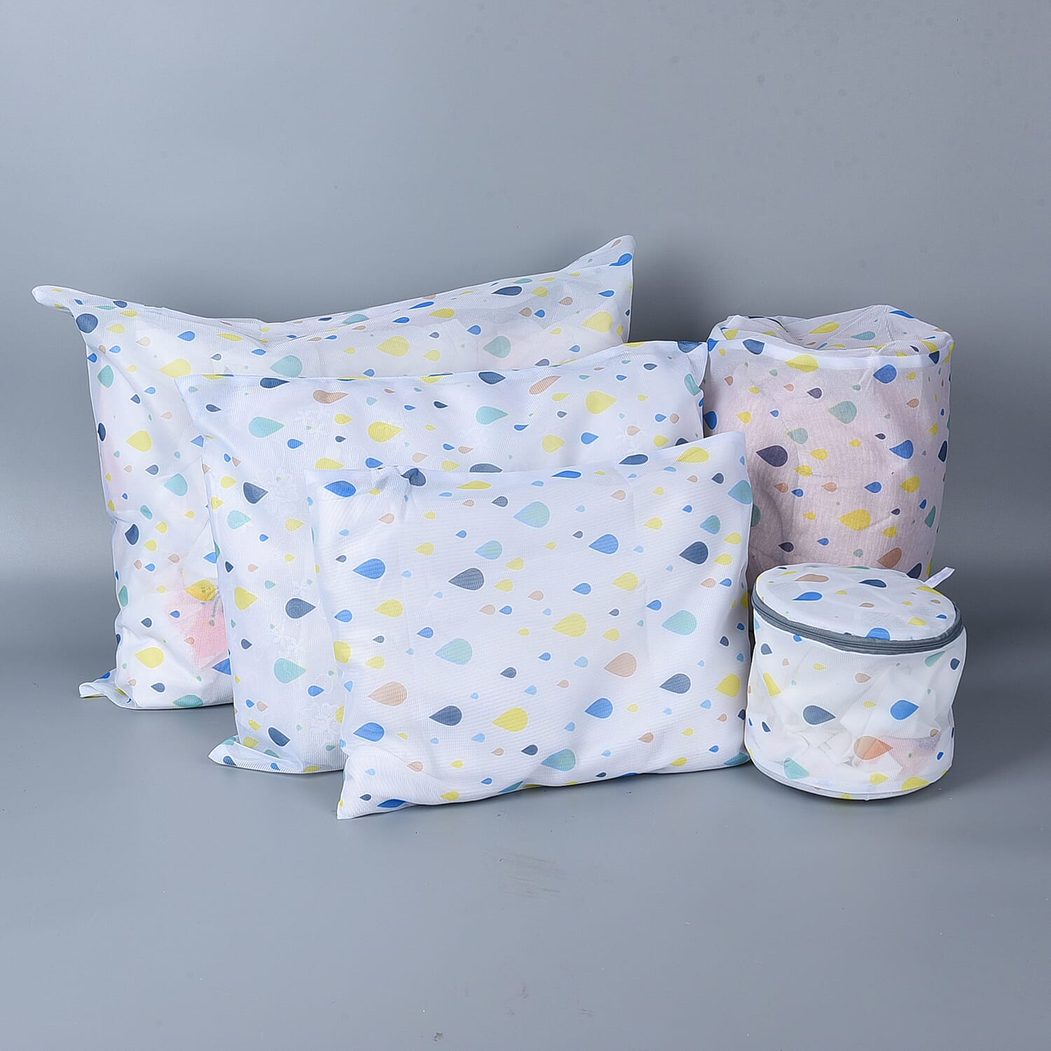 Set of 5 - Wear Pattern Screen Cloth Laundry Bag