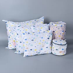 Set of 5 - Wear Pattern Screen Cloth Laundry Bag