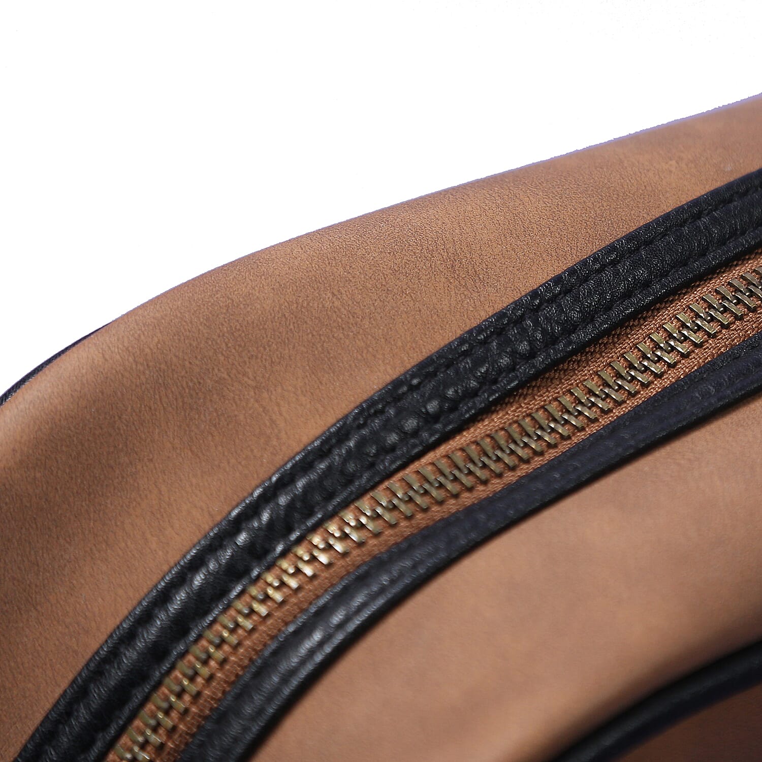 GOLA Classics Flight Messenger Bag with Shoulder Strap and Zip Fastener (Size:28x30x12Cm) - Camel & Black