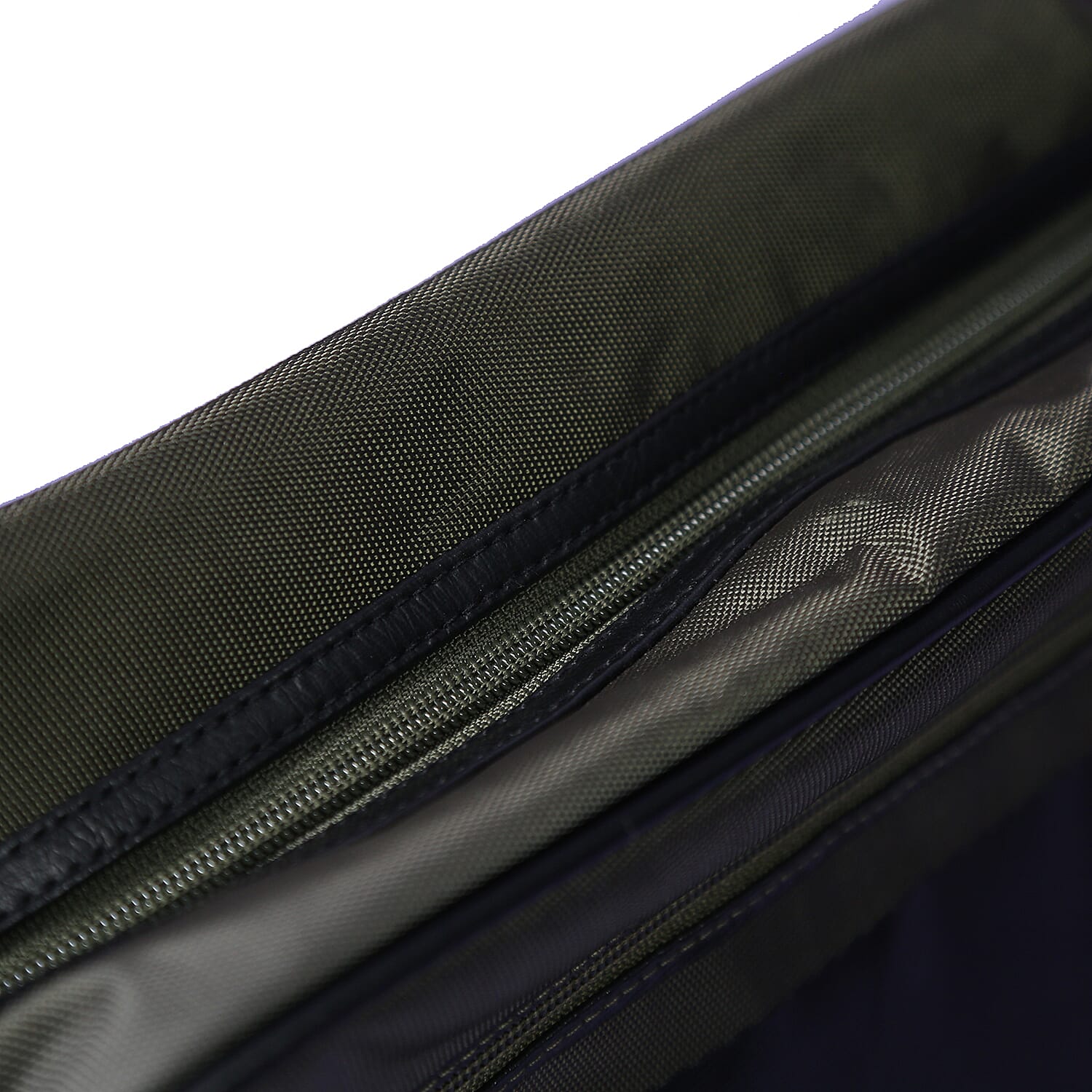 GOLA Redford Gloss Stripe Satchel Bag with Shoulder Strap and Zip Fastener (Size:36x27x12Cm) - Khaki & Black