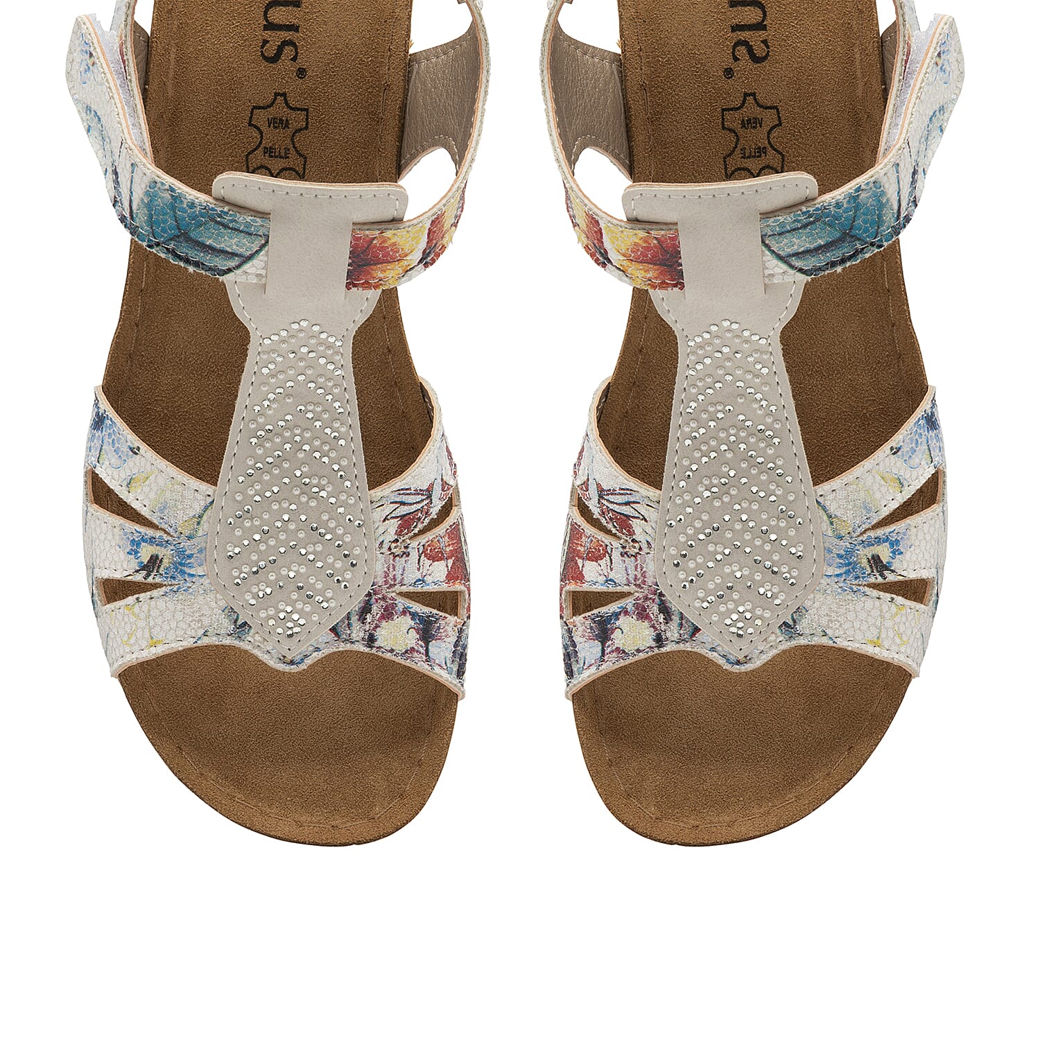 Lotus Vincenza Wedge Sandals (Size 3) - White