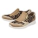 LOTUS Sian Zebra Print Slip On Trainers (Size 4) - Natural