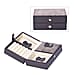 Portable Snake Skin Pattern Jewellery Box with Button Closure - Multi