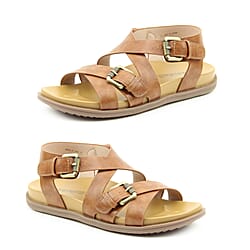 Heavenly Feet Apollo Flat Sandal (Size 3) - Tan