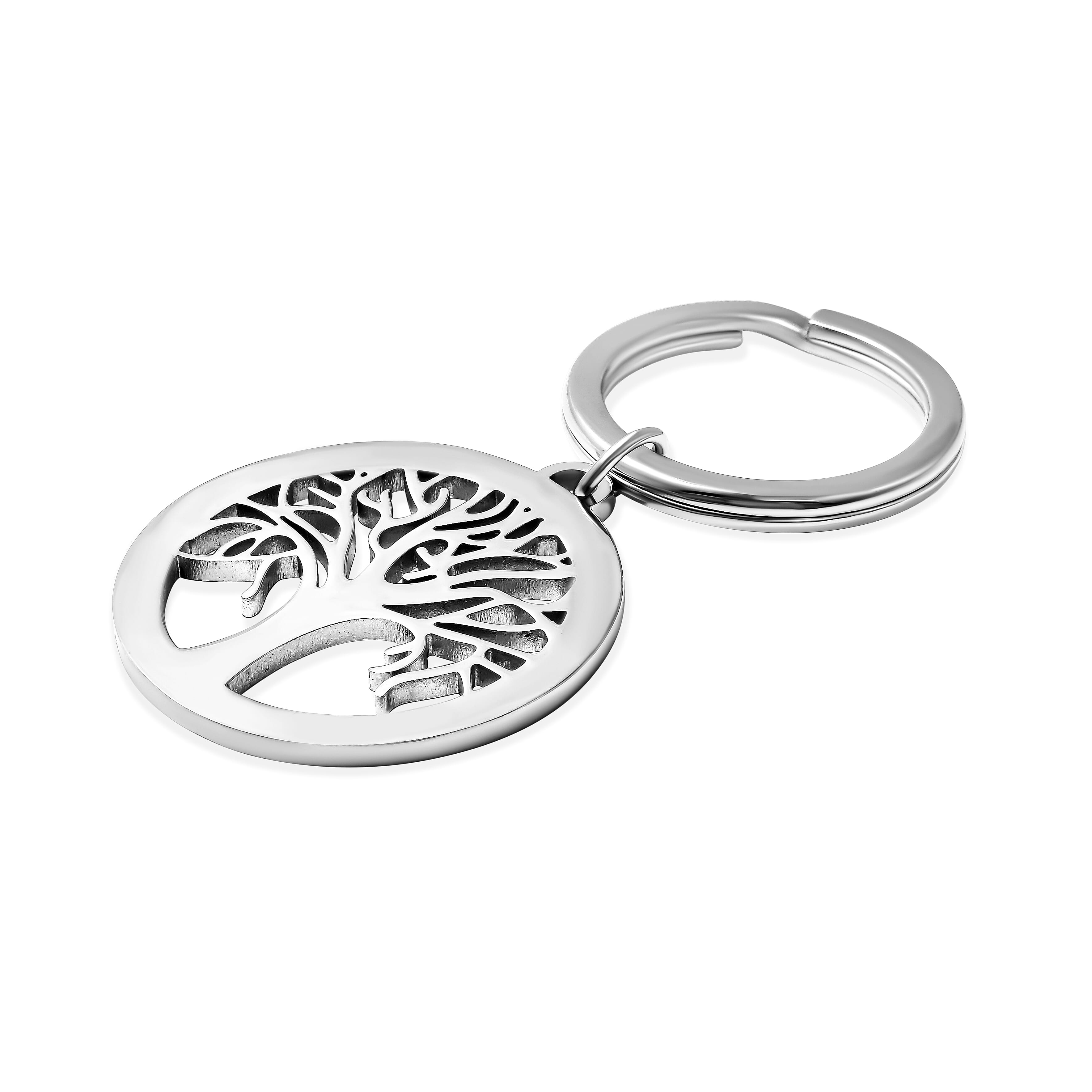 Tree of Life Key Chain in Silver Tone