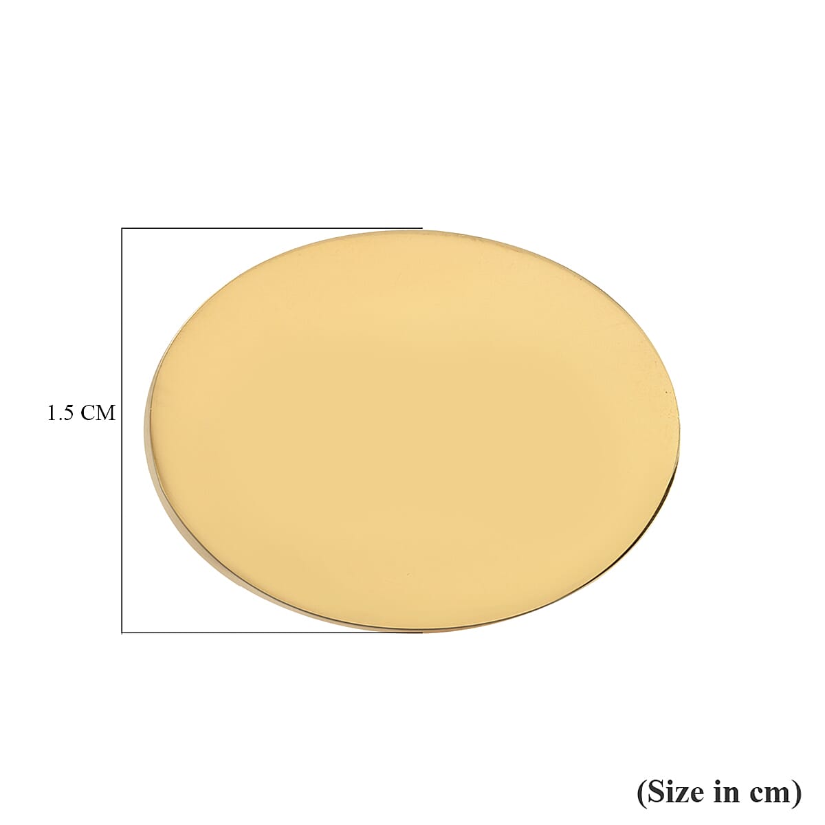 Peter Engraved CuffLink in Yellow Gold Tone