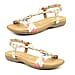 Heavenly Feet Floral Campari Sandals - White