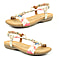 Heavenly Feet Floral Campari Sandals - White