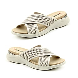 Heavenly Feet Jasmine Mule Sandal (Size 3) - Grey