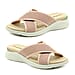 Heavenly Feet Jasmine Mule Sandal (Size 3) - Pink