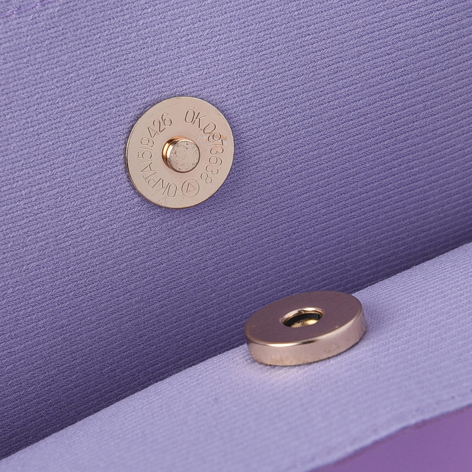 Classic Tote Bag with Tassels and Magnetic Button (Size 36x30x11 Cm) - Lilac