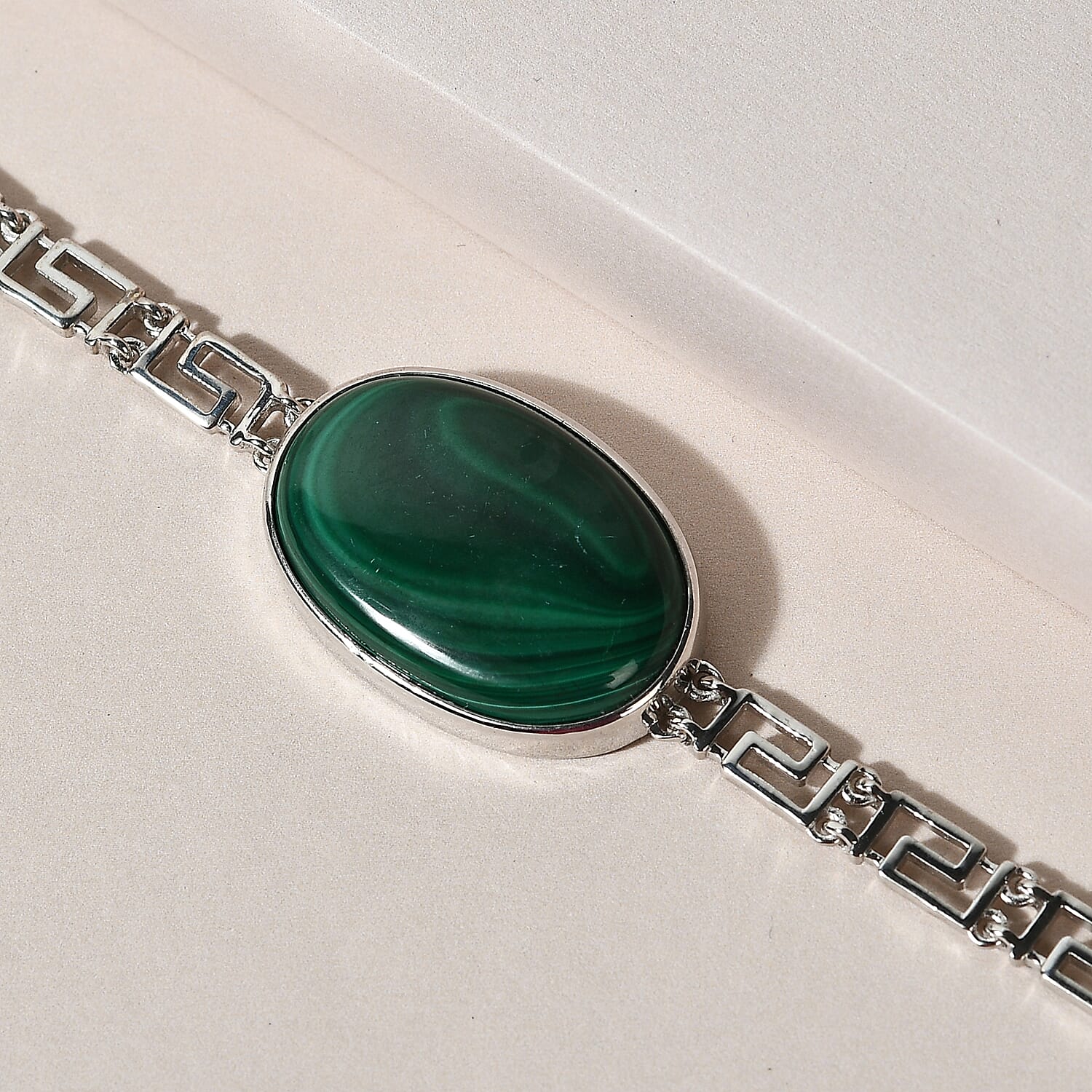 Malachite Bracelet (Size - 7 with 1 inch Extender)