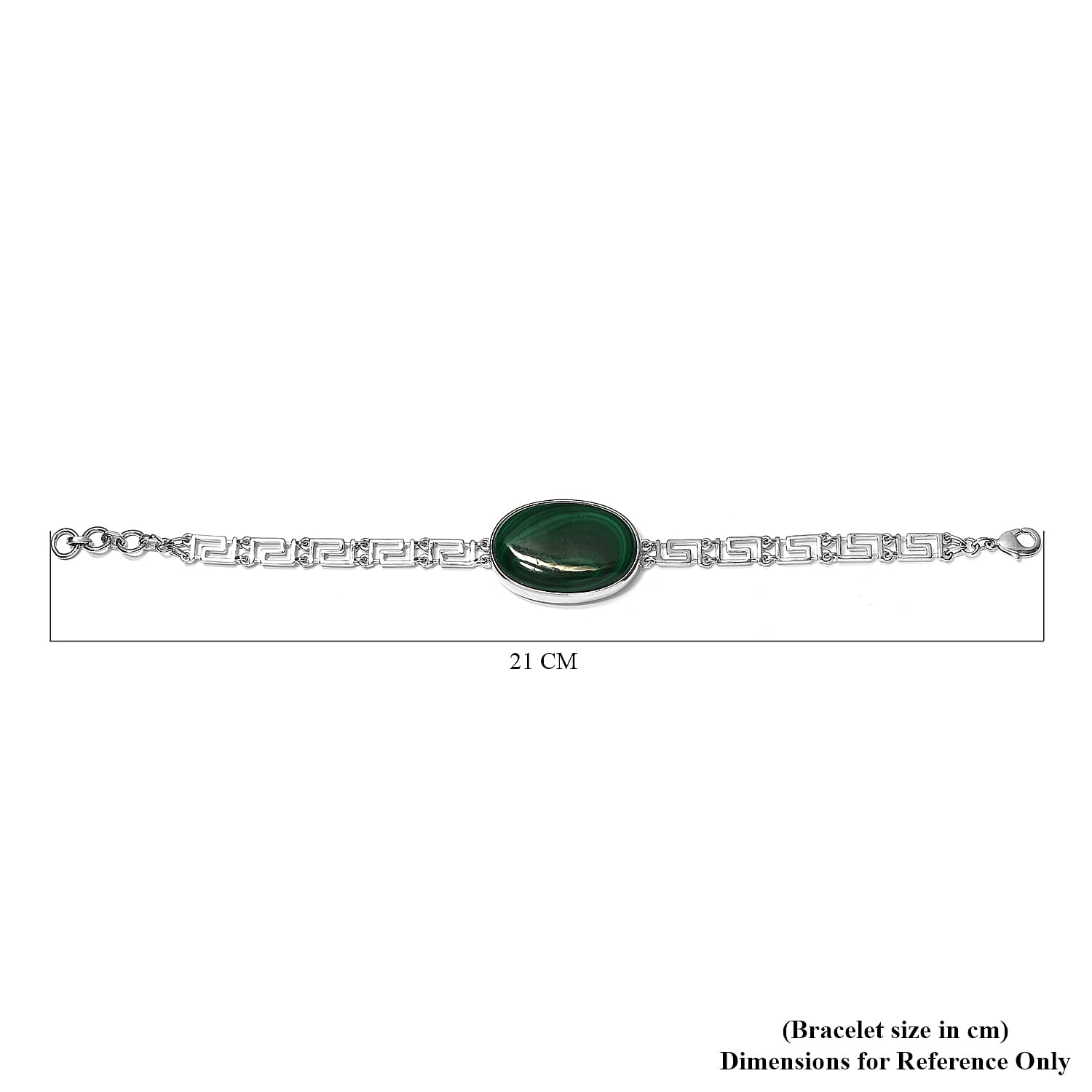 Malachite Bracelet (Size - 7 with 1 inch Extender)