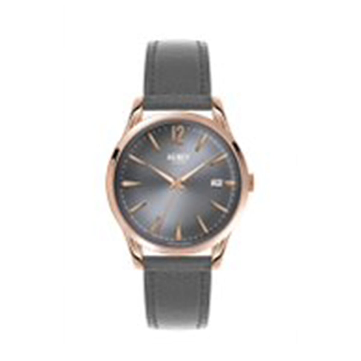 Henry London Finchley Ladies Water Resistant Watch with Genuine Leather Strap - Grey