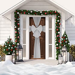 Lesser & Pavey Decorative Christmas Door Bow - Beige