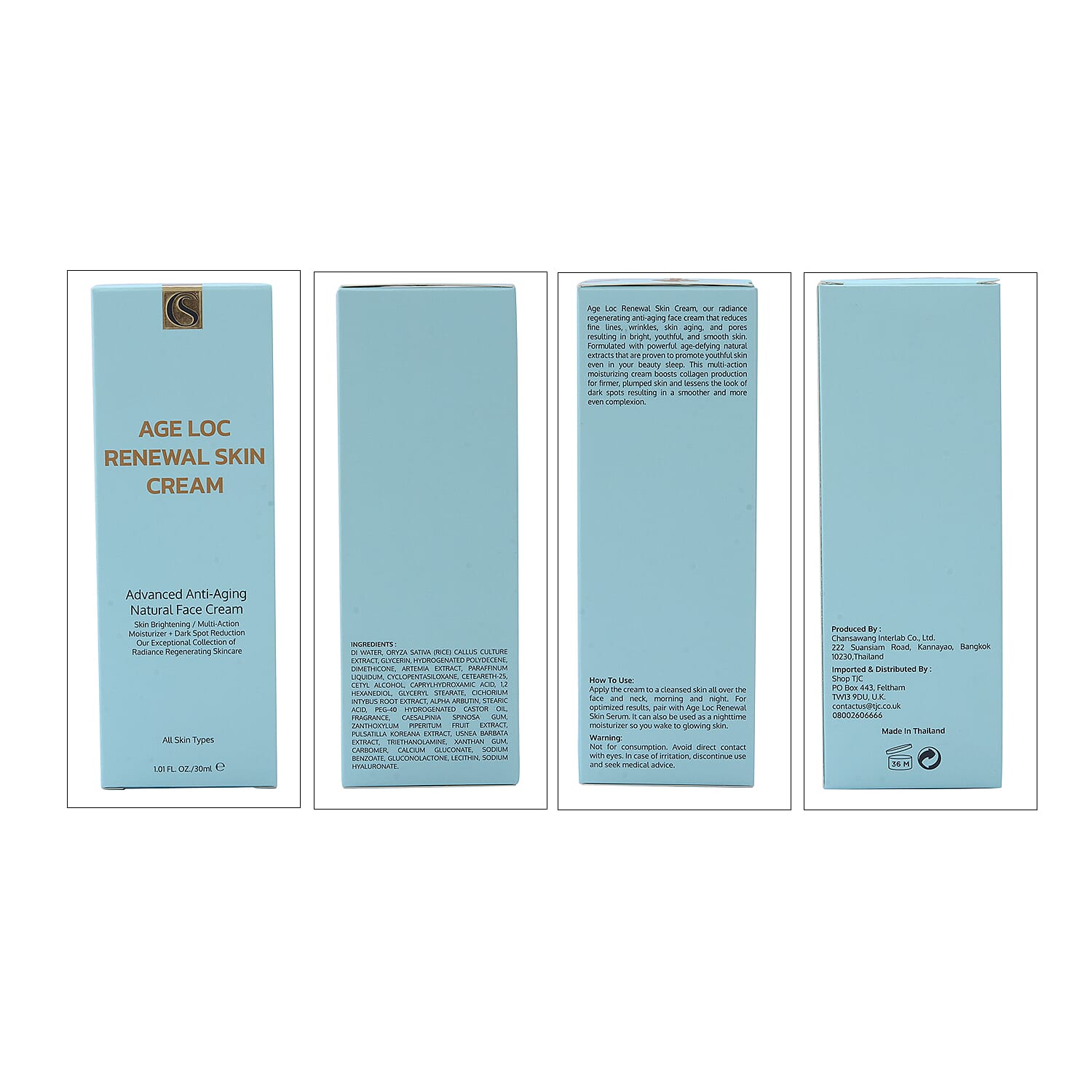 ChanSawang- Age Loc Renewal Skin Cream - 30ml