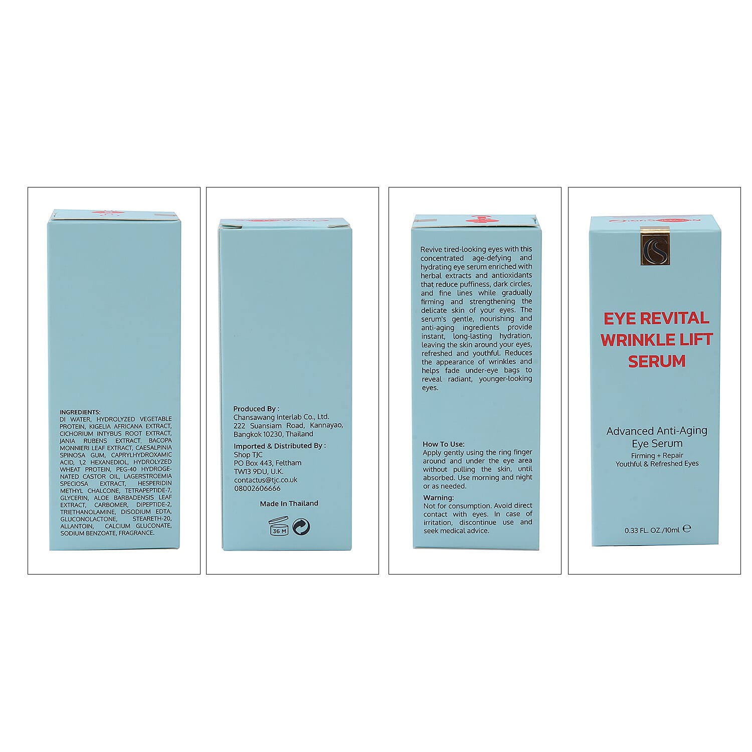 Chansawang- Eye Revital Wrinkle Lift Serum-Anti-Aging Serum - 10ml