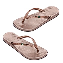 Ipanema Womens Slippers Anatomica Brilliant 21 (Size:4) - Rose Gold