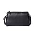 SENCILLEZ Genuine Leather Crossbody Bag with Shoulder Strap - Black
