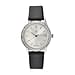 STRADA Japanese Movement Silver Dial Crystal Studded Water Resistant Watch with Black Colour Strap