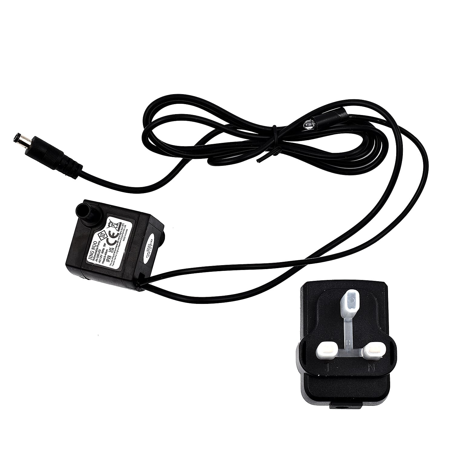 Lesser & Pavey Decorative Accents Buddha Water Fountain with LED Lighting in Bottom Layer (Size 20x17x26cm) - Grey & Black