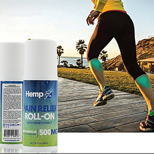 Hemp AM PM: Pain Relief Roll-on (500mg) - 90ml