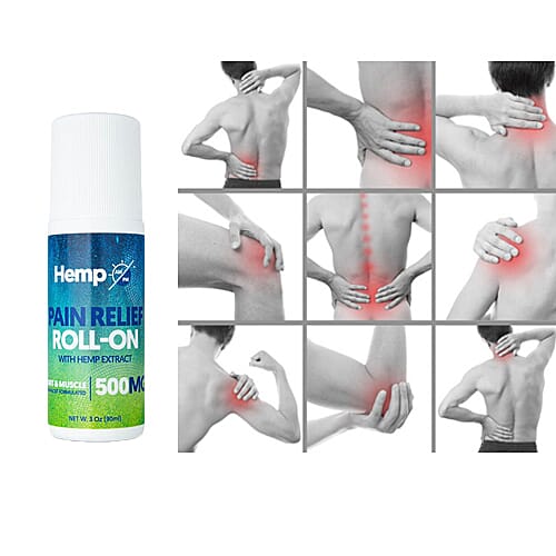 Hemp AM PM: Pain Relief Roll-on (500mg) - 90ml