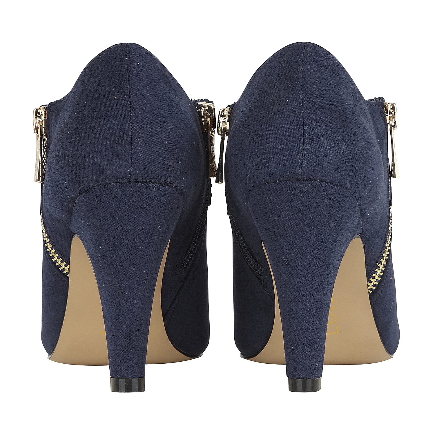 Lotus Ronna Zip-Up Heeled Shoe Boot (Size 4) - Navy
