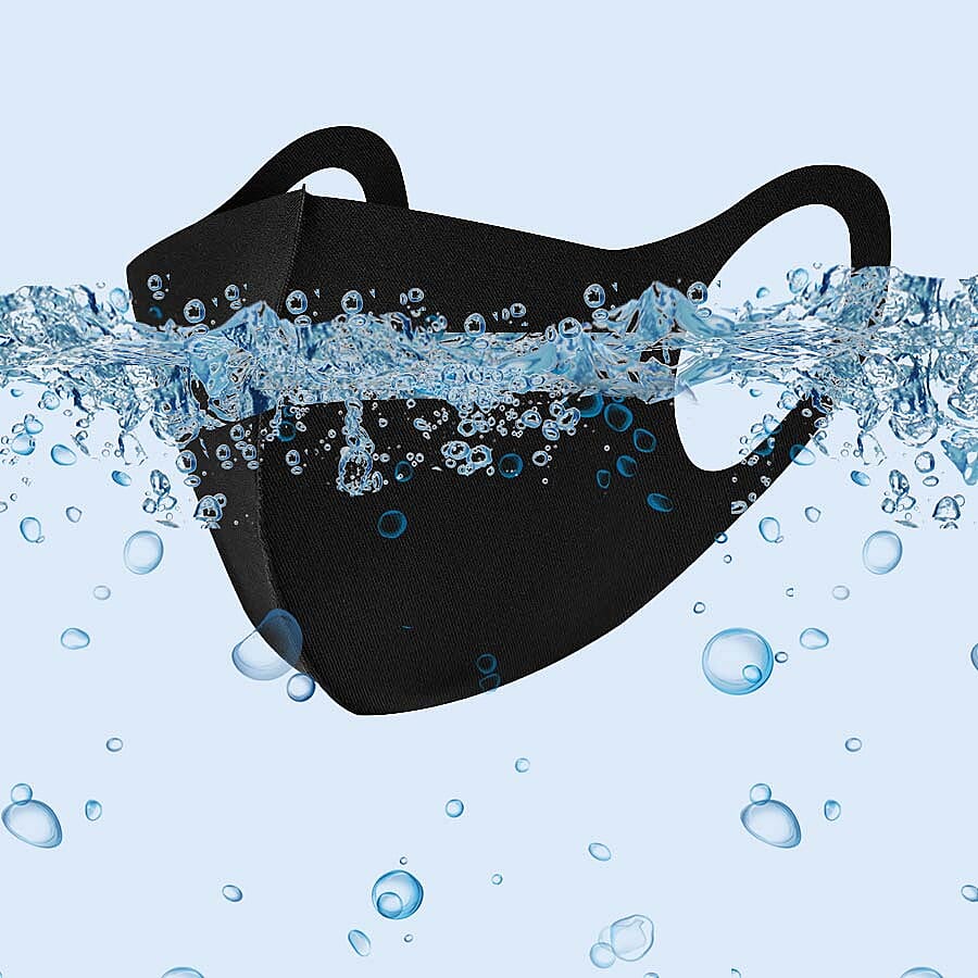 Reusable Washable Face Covering  - Black