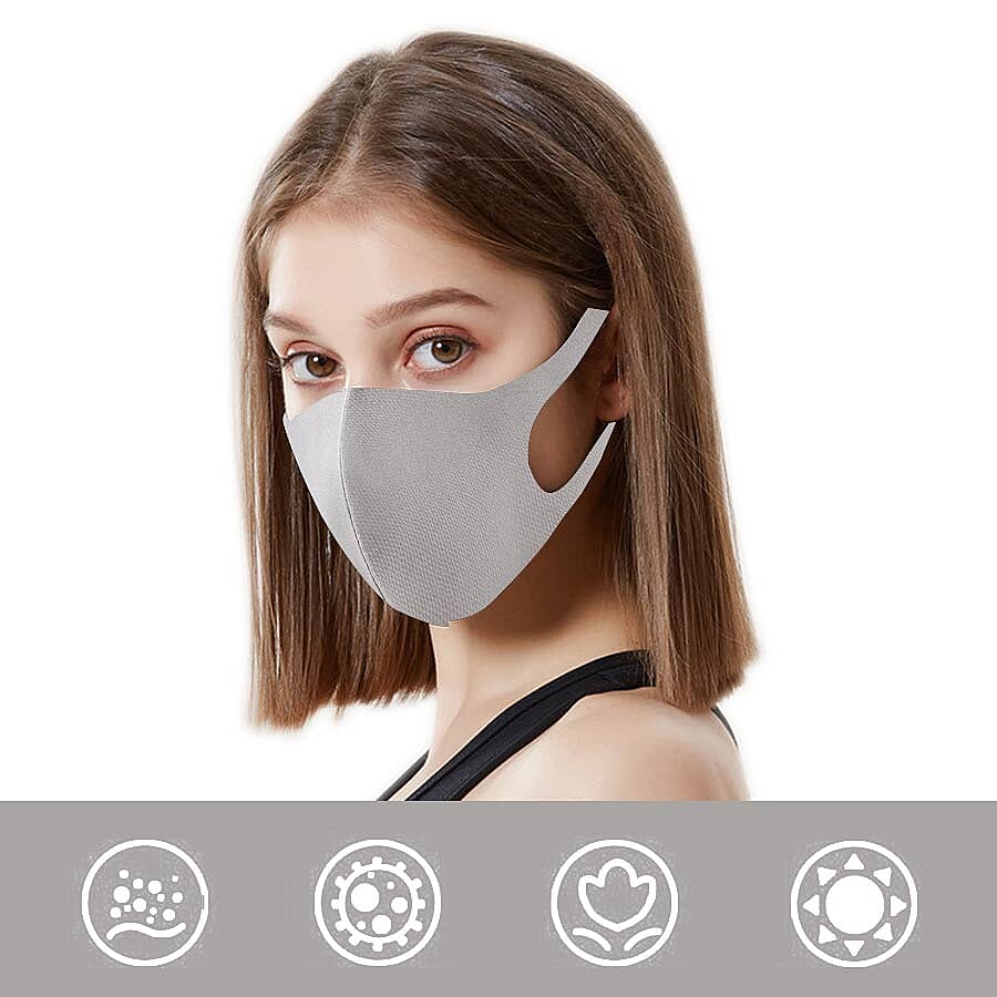Reusable Washable Face Covering  - Grey