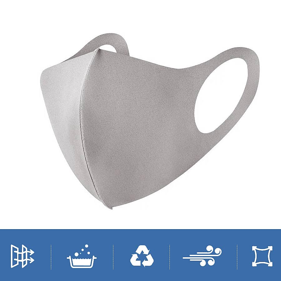 Reusable Washable Face Covering  - Grey