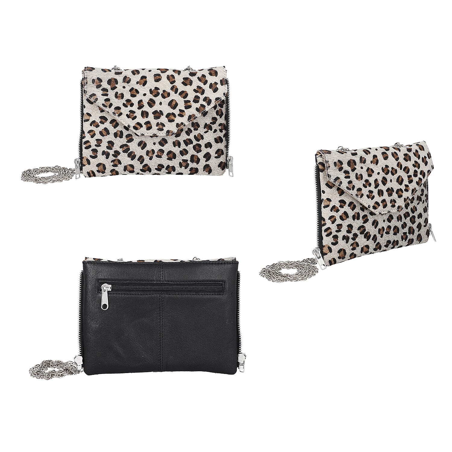 100% Genuine Leather 3-in-1 Croc Embossed Handbag (30x26x8cm) with Detachable Clutch (21x16cm) with Adjustable Shoulder Strap - Mustard