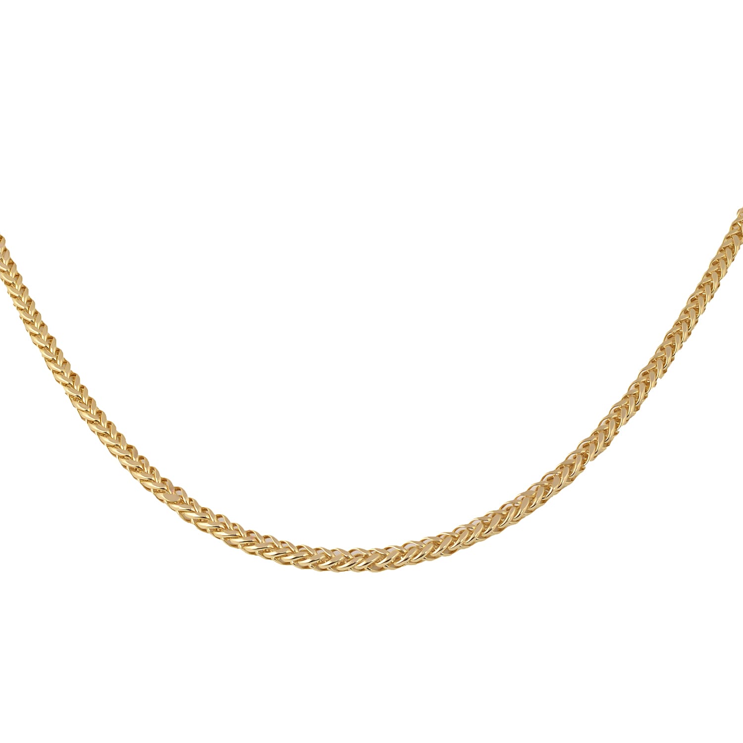 9K Yellow Gold Spiga Chain (Size 20), Gold wt 6.24 Gms