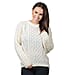 ARAN 100% Pure New Wool Irish Sweater (Size M) - Cream