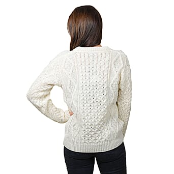 https://tjcuk.sirv.com/Products/68/5/6856655/ARAN-100-Pure-New-Wool-Irish-Sweater-(Size-XS)-Cream_6856655_1.jpg?w=342&h=342